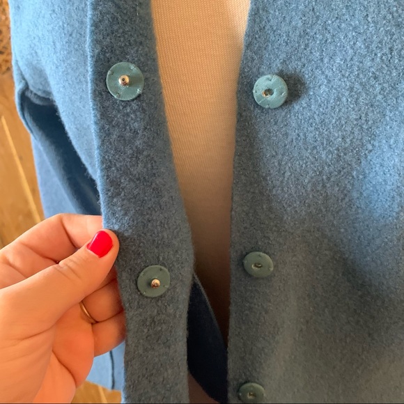 Eileen Fisher blue snap front button jacket - Picture 11 of 13